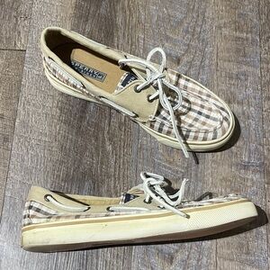Sperry Plaid Checkered Boat Shoes
